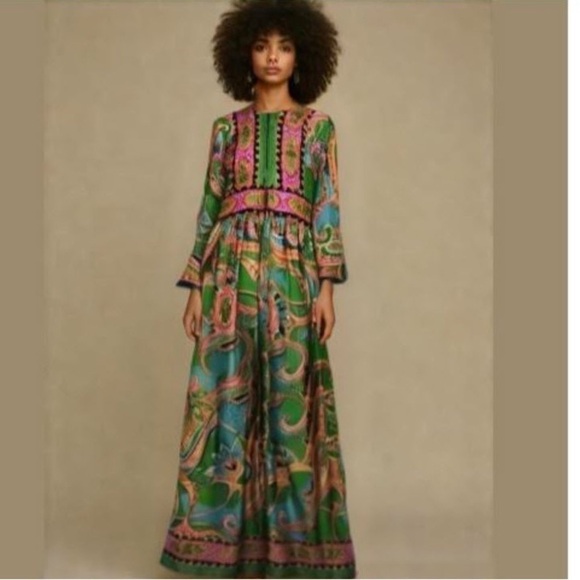 Keyloun Dresses & Skirts - Vintage Keyloun Maxi Dress, Zip Front Size 12.